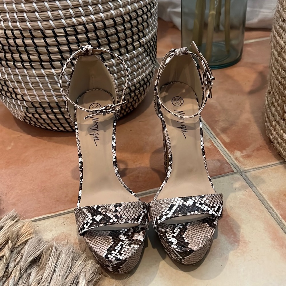 Snakeskin Heels